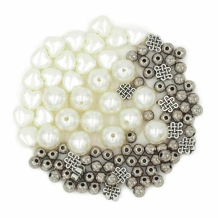 Bead Kits |   Pearl Triple Pack Plastic Beads Bead Kits Bead Kits