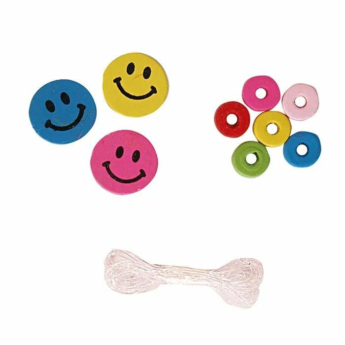 Bead Kits |   Twin Pack Wooden Smiley Face & Donut Bead Kit Bead Kits Bead Kits