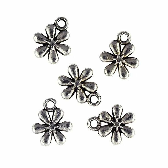 Charms & Pendants |   10Mm Metal Alloy Flower Charms Charms & Pendants Charms & Pendants