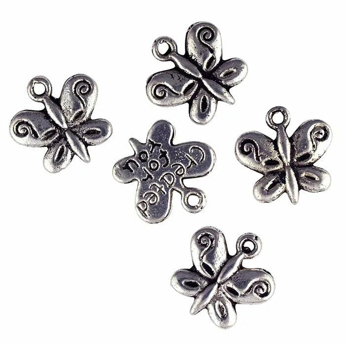 Charms & Pendants |   13Mm Metal Alloy Butterfly Charms Charms & Pendants Charms & Pendants