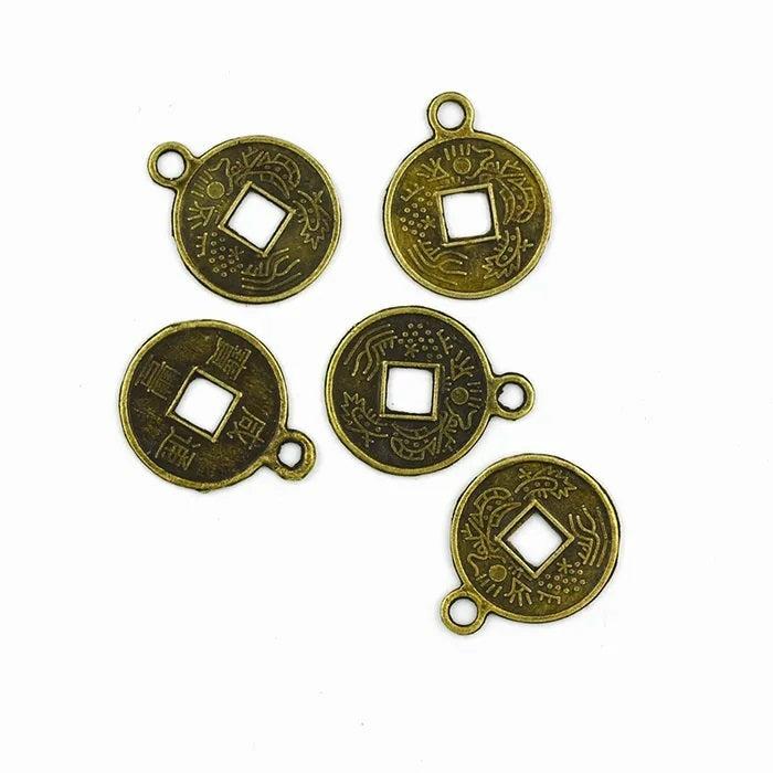 Charms & Pendants |   15Mm Metal Alloy Chinese Coin Charms Charms & Pendants Charms & Pendants