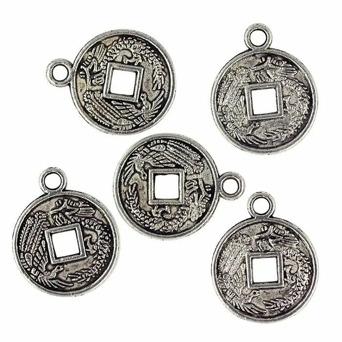 Charms & Pendants |   15Mm Metal Alloy Coin Charms Charms & Pendants Charms & Pendants