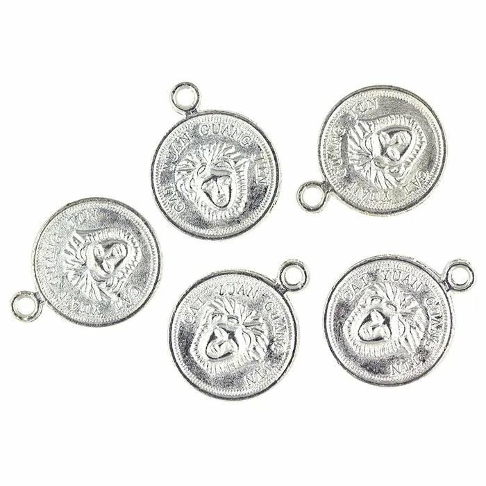 Charms & Pendants |   17Mm Metal Alloy Coin Charms Charms & Pendants Charms & Pendants