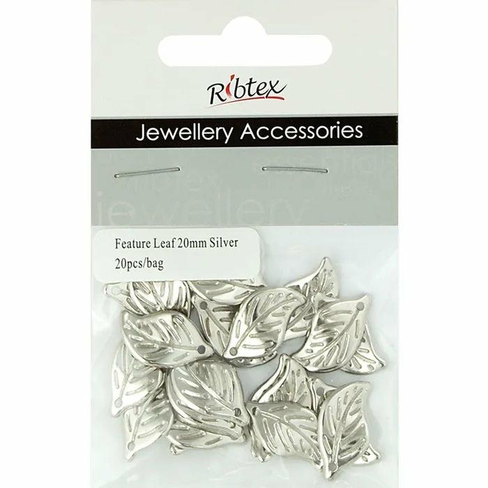 Charms & Pendants |   20Mm Metal Alloy Leaf Charms Charms & Pendants Charms & Pendants