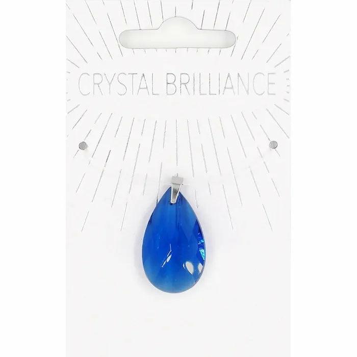 Charms & Pendants |   Blue Colour Teardrop Shape Crystal Pendant Charms & Pendants Charms & Pendants