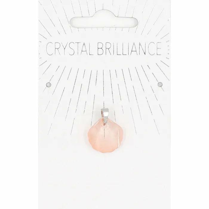 Charms & Pendants |   Pink Colour Shell Shape Crystal Pendant Charms & Pendants Charms & Pendants