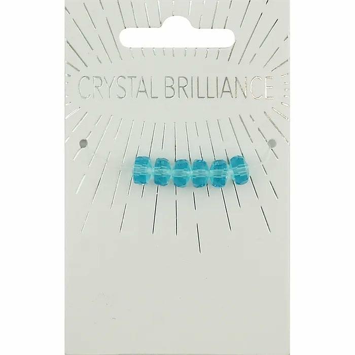 Crystal Beads |   6Mm Round Crow Facet Crystal Beads (Available In 6 Colours) Crystal Beads Crystal