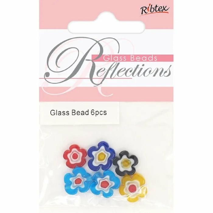 Glass Beads |   12Mm Flower Millefiori Glass Beads Glass Beads Glass Beads