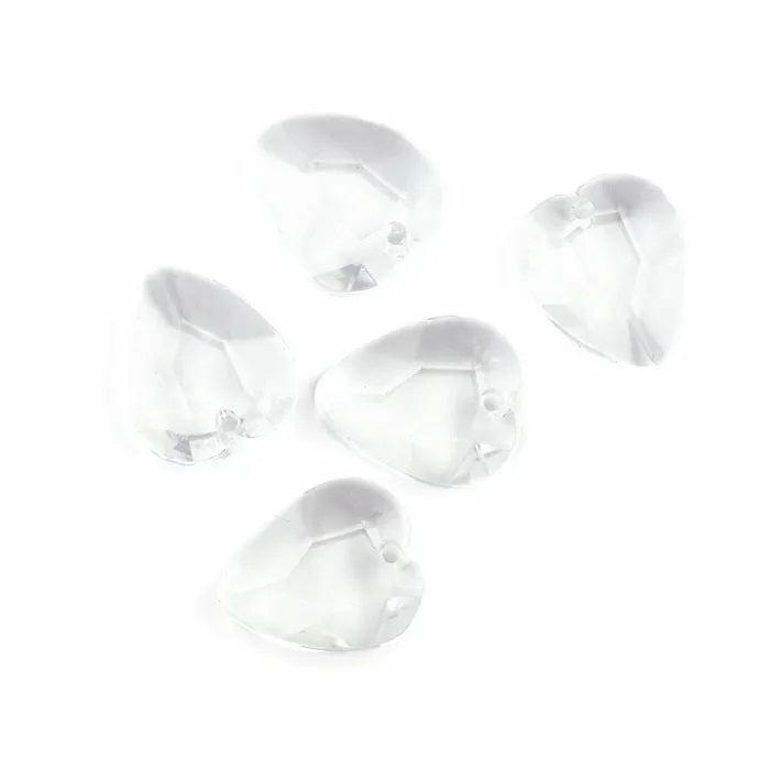 Glass Beads |   Acrylic Crystal Heart Shape Beads Glass Beads Glass Beads