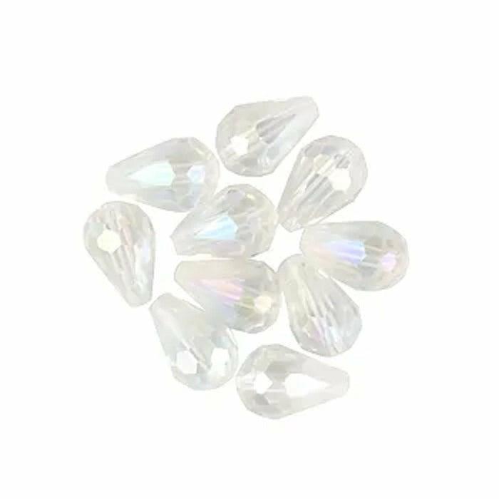 Glass Beads |   Glass Teardrop Faceted Beads Glass Beads Glass Beads