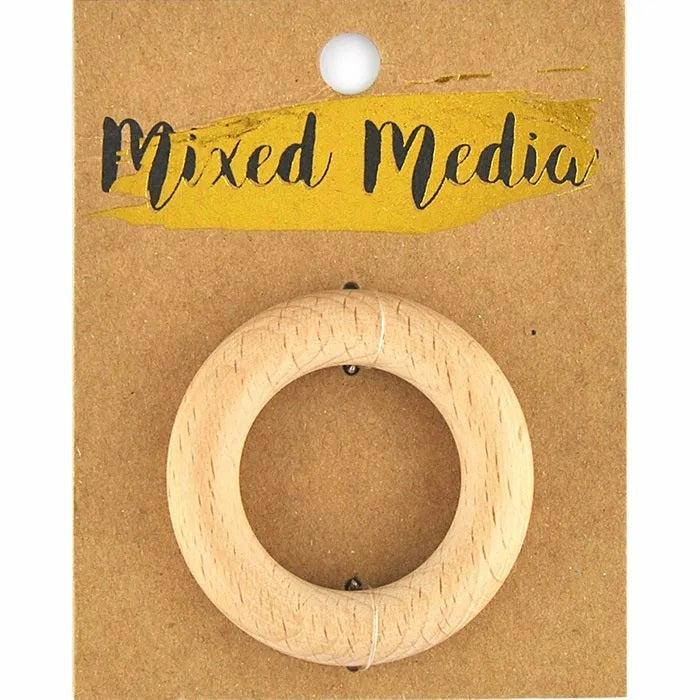 Jewellery Making Accessories |   50Mm Round Beechwood Ring Jewellery Making Accessories Jewellery Making Accessories