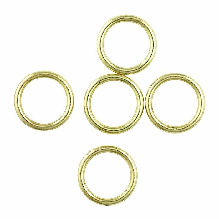 Jewellery Making Basics |   16Mm Round Plastic Rings Feature (Available In 2 Colours) Jewellery Making Basics Gold