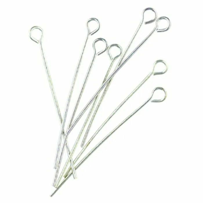 Jewellery Making Basics |   35Mm Silver Colour Eye Pins Jewellery Making Basics Jewellery Making Basics