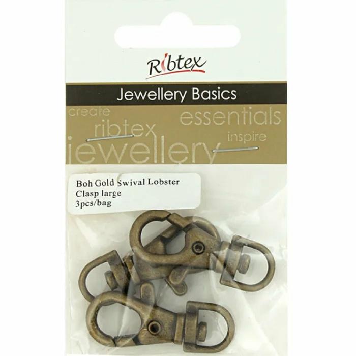 Jewellery Making Basics |   38Mm Metal Alloy Lobster Clasp With Swivel Jewellery Making Basics Jewellery Making Basics