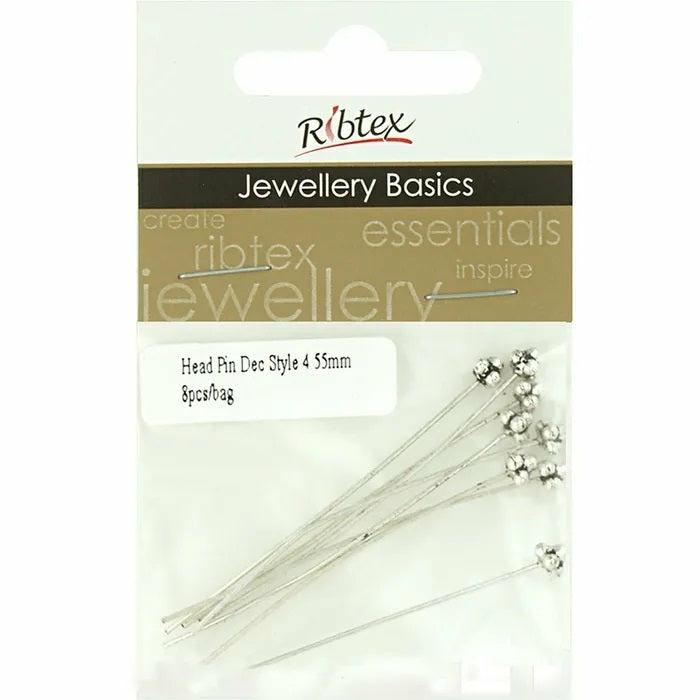 Jewellery Making Basics |   55Mm Metal Alloy Style 4 Head Pins Jewellery Making Basics Jewellery Making Basics