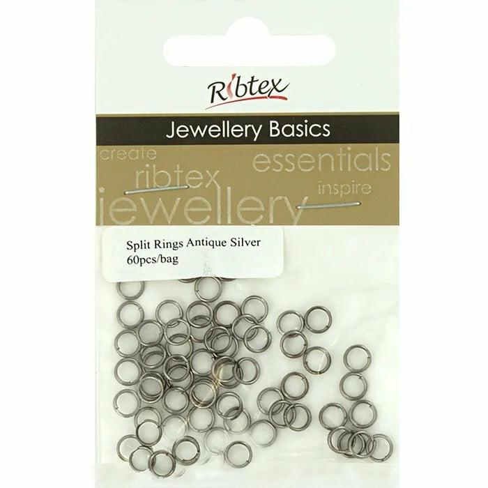 Jewellery Making Basics |   6Mm Metal Alloy Jump Rings (Available In 8 Colours) Jewellery Making Basics Antique Silver