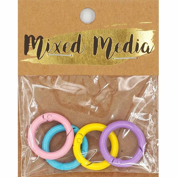 Jewellery Making Basics |   Assorted Colours Metal O Ring Clips Jewellery Making Accessories Jewellery Making Accessories