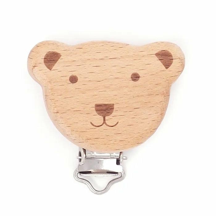 Jewellery Making Basics |   Bear Head Shape Wood Dummy Clip Jewellery Making Accessories Jewellery Making Accessories