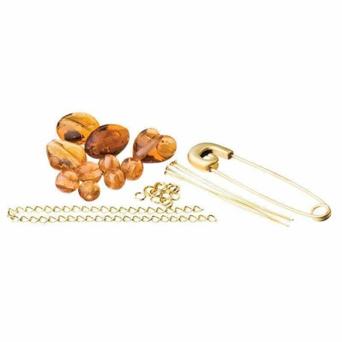 Jewellery Making Basics |   Brooch Pin Screw Head Kit Matte Gold Jewellery Making Basics Jewellery Making Basics