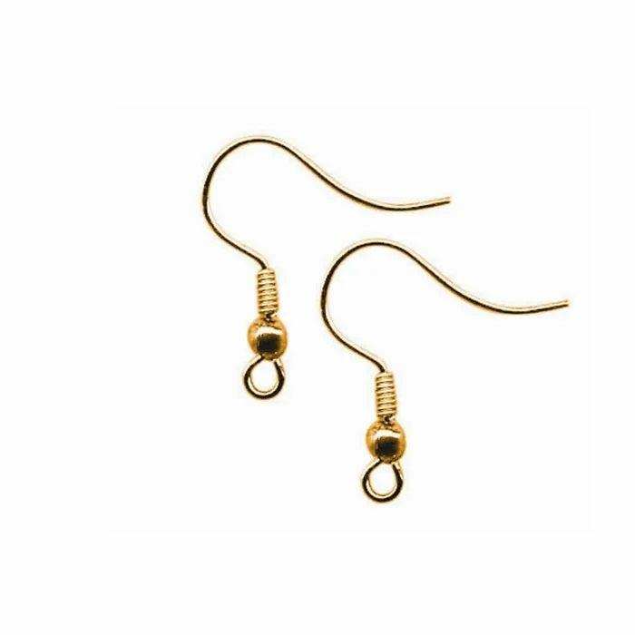 Jewellery Making Basics |   Gold Colour Shepherd Earring Hooks Jewellery Making Basics Jewellery Making Basics