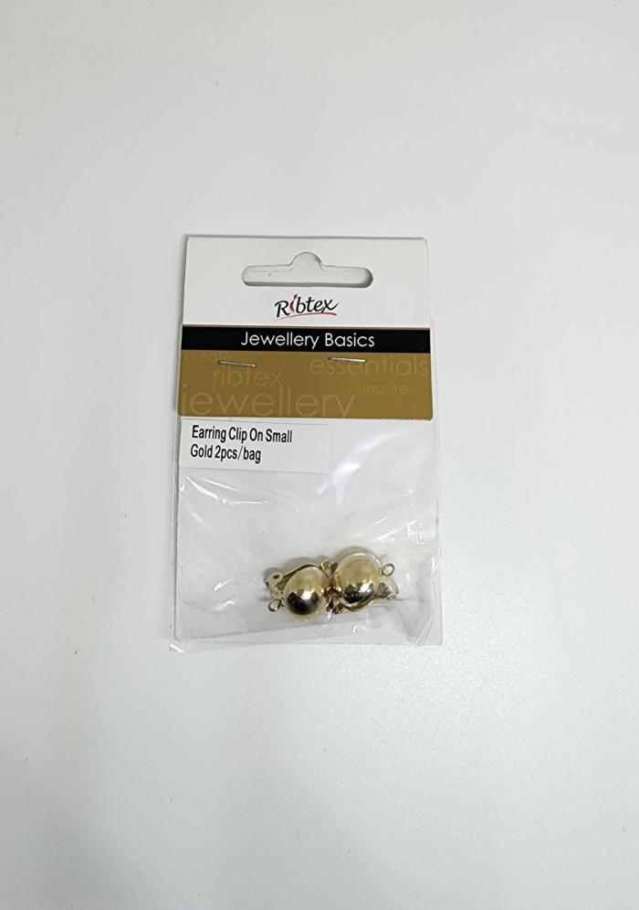 Jewellery Making Basics |   Gold Colour Small Earring Clip On Jewellery Making Basics Jewellery Making Basics