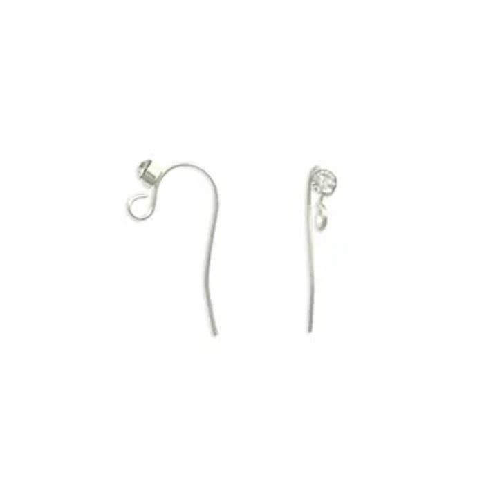 Jewellery Making Basics |   Metal Alloy Shepherd Hooks With Diamante Jewellery Making Basics Jewellery Making Basics