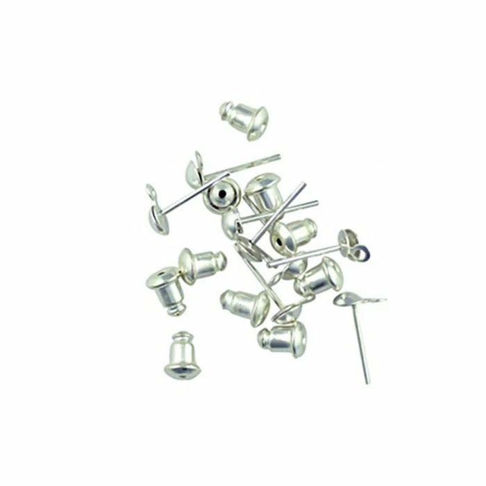 Jewellery Making Basics |   Silver Colour Post & Ends Earring Studs Jewellery Making Basics Jewellery Making Basics