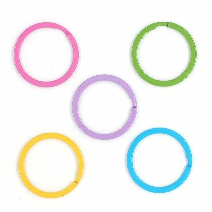 Keychain Making Supplies |   Metal Round Shape Key Rings Jewellery Making Supplies Keychain Making Supplies