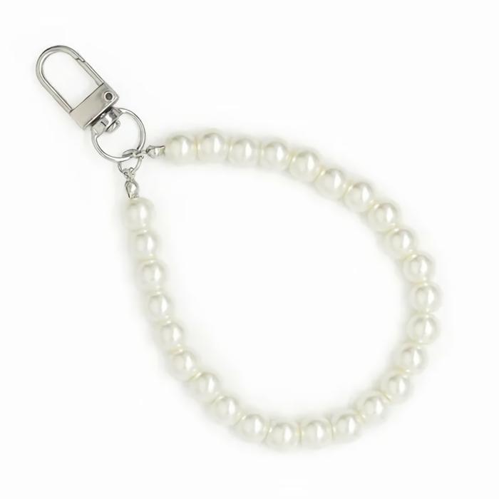 Keychain Making Supplies |   Pearl Wristlet Keychain Jewellery Making Supplies Keychain Making Supplies