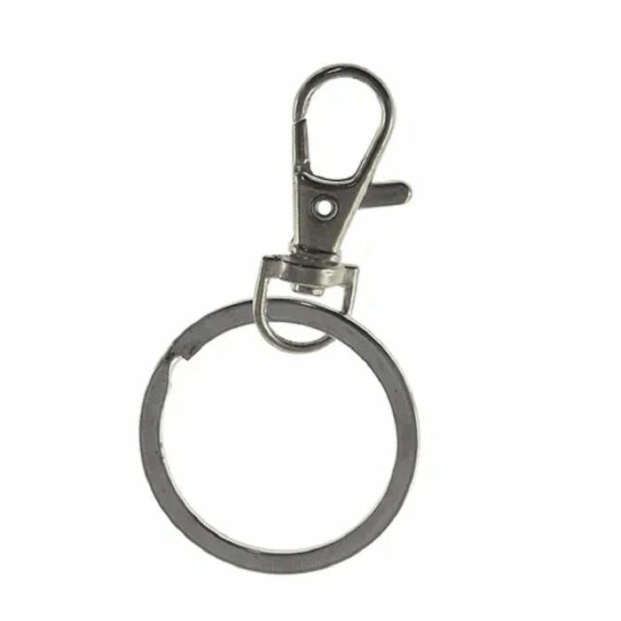 Keychain Making Supplies |   Silver Colour Key Ring Chain With Clasp Jewellery Making Supplies Keychain Making Supplies