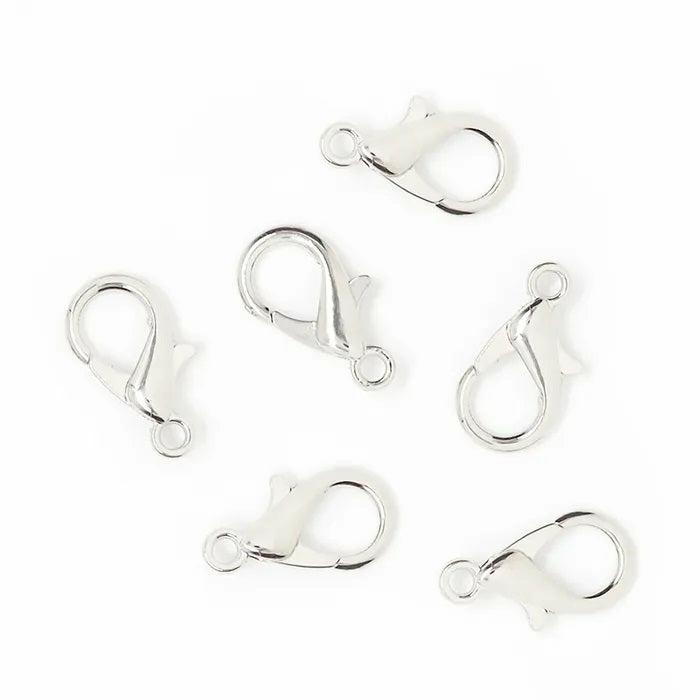 Necklace & Bracelets Making Supplies |   21Mm Silver Colour Lobster Clasp Jewellery Making Basics Jewellery Making Basics