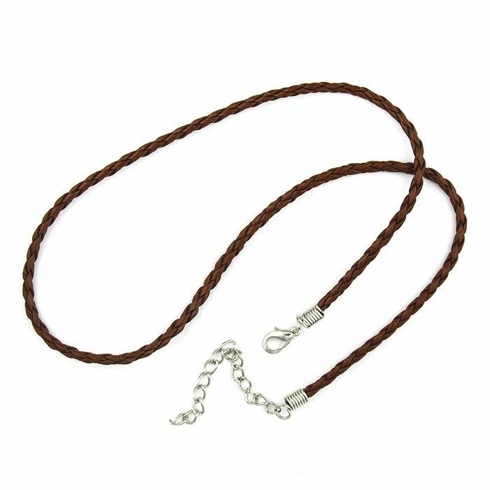 Necklace & Bracelets Making Supplies |   Twine Plaited Necklace With Clasp (Available In 2 Colours) Jewellery Making Supplies Black