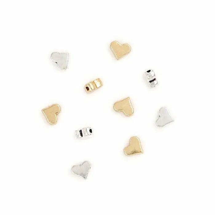 Other Beads |   Assorted Colour Heart Charm Beads Charms & Pendants Charms & Pendants