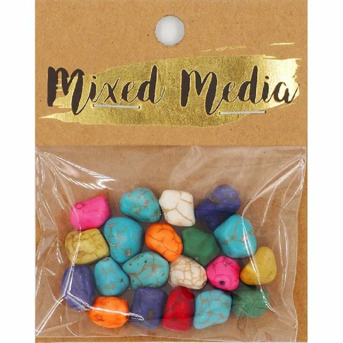 Other Beads |   Assorted Colours Rocks Stone Beads Jewellery Making Supplies Other Beads