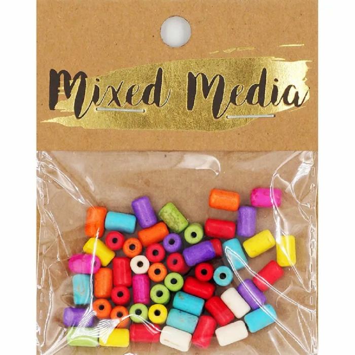 Other Beads |   Assorted Colours Tubes Stone Beads Jewellery Making Supplies Other Beads