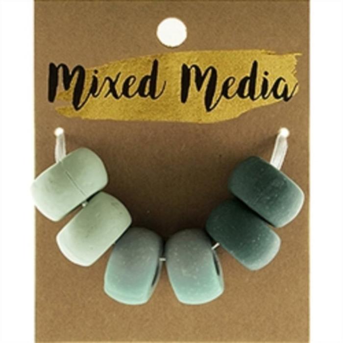 Other Beads |   Assorted Greens Clay Beads Jewellery Making Supplies Other Beads