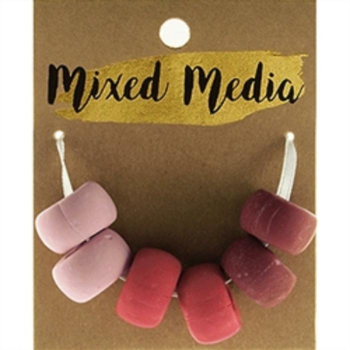 Other Beads |   Assorted Pinks Clay Beads Jewellery Making Supplies Other Beads