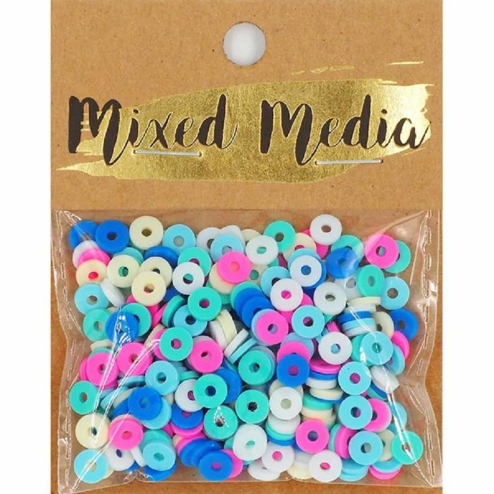 Other Beads |   Bright Mixed Poly Clay Heishi Beads Jewellery Making Supplies Other Beads