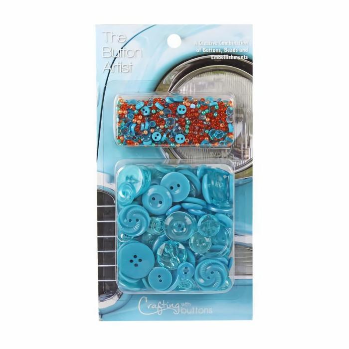 Other Beads |   Buttons & Beads Artist Buttons (Available In 9 Colours) Jewellery Making Supplies Black