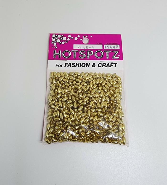 Other Beads |   Gold Colour Tube Shape Beads Jewellery Making Supplies Other Beads