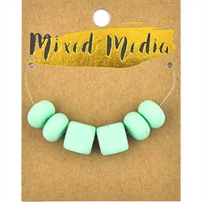 Other Beads |   Mint Cube & Discs Silicone Beads Jewellery Making Supplies Other Beads