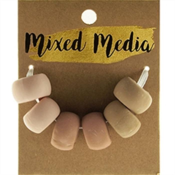 Other Beads |   Natural Creams Clay Beads Jewellery Making Supplies Other Beads