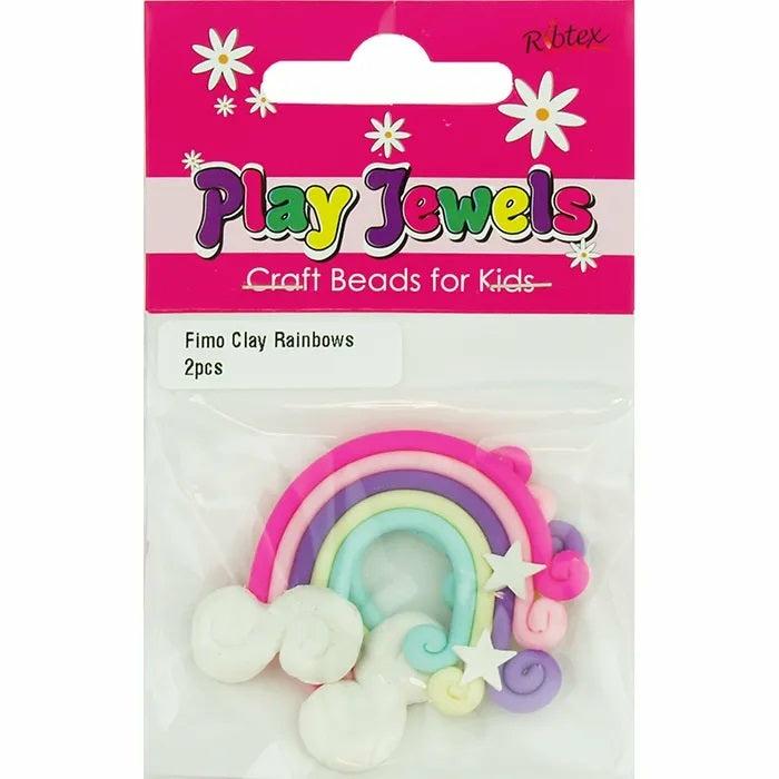 Other Beads |   Rainbow Shape Fimo Clay Beads Jewellery Making Supplies Other Beads