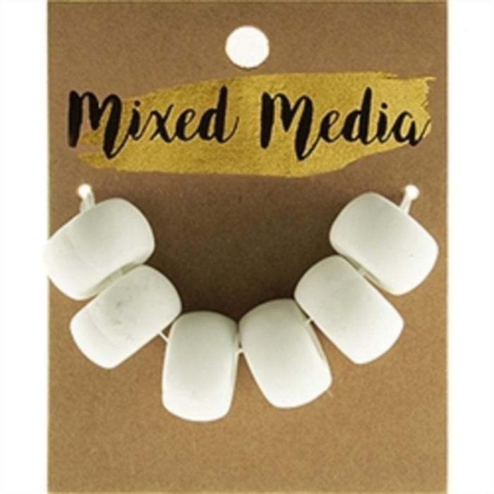 Other Beads |   White Clay Beads Jewellery Making Supplies Other Beads