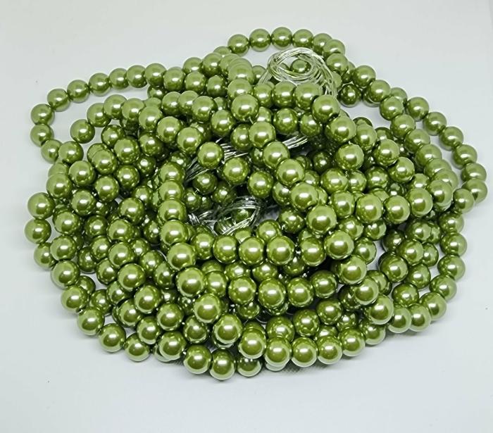 Pearl Beads |   Green Colour Bulk Pack Pearl Beads Jewellery Making Supplies Pearl Beads