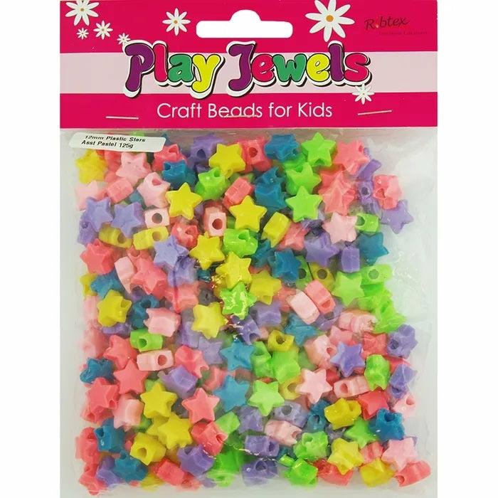 Plastic Beads |   12Mm Plastic Star Shape Beads Jewellery Making Supplies Plastic Beads