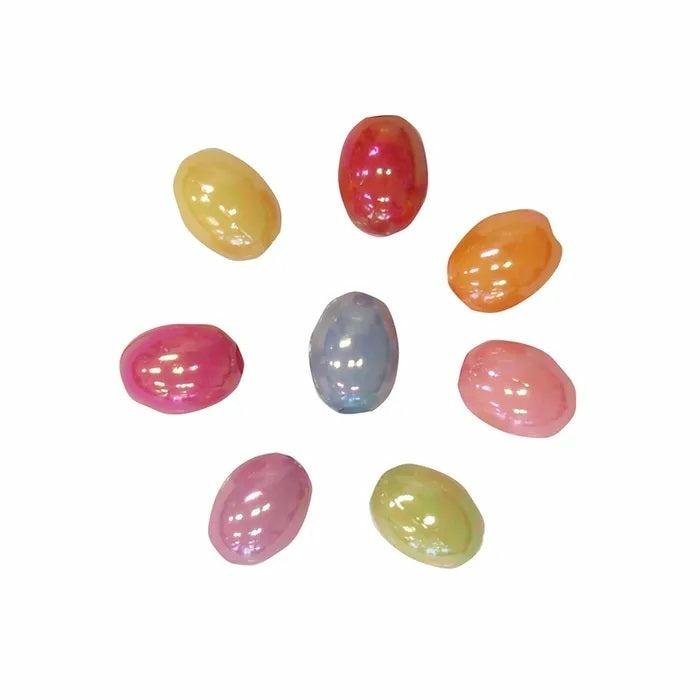 Plastic Beads |   13Mm Plastic Oval Shape Beads Jewellery Making Supplies Plastic Beads