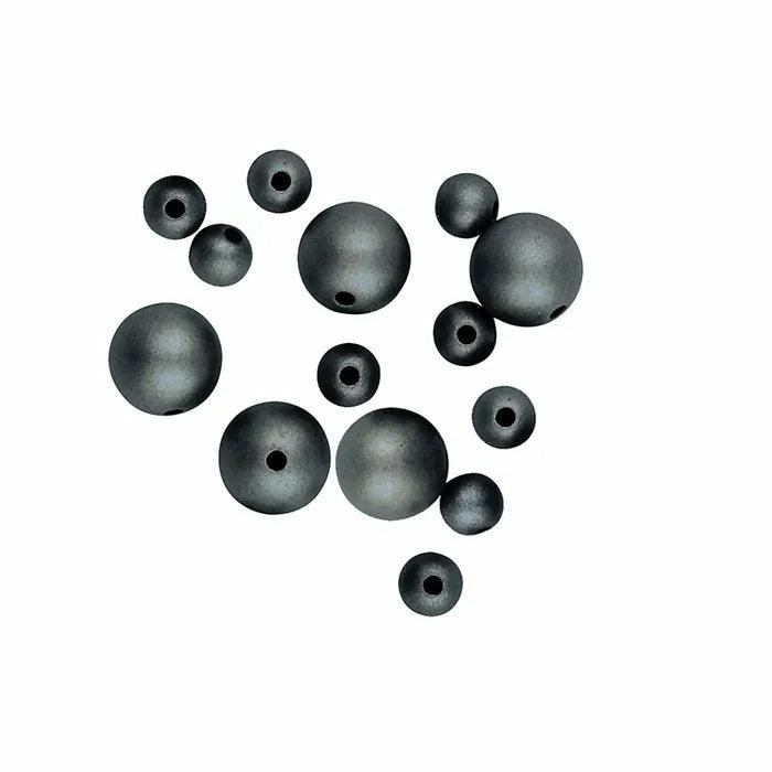 Plastic Beads |   Assorted Sizes Plastic Round Beads (Available In 6 Colours) Jewellery Making Supplies Ab Black