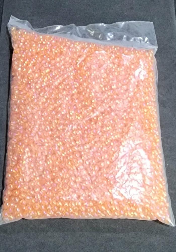 Plastic Beads |   Orange Colour Bulk Pack Plastic Beads Jewellery Making Supplies Plastic Beads