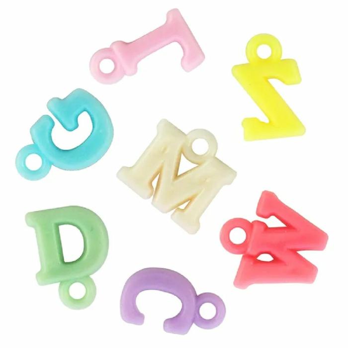 Plastic Beads |   Plastic Pastel Kids Alphabets Beads Beads Beads